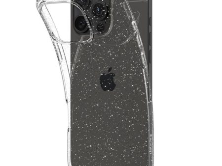 iPhone 16 Pro Spigen Liquid Crystal Glitter Cover - Gennemsigtig For Sale