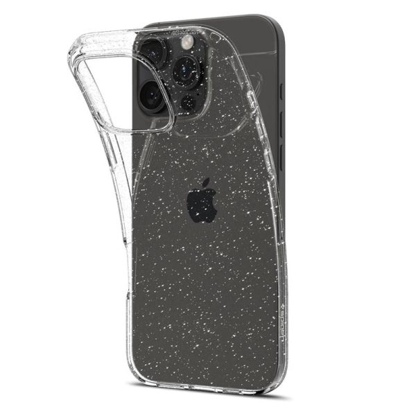 iPhone 16 Pro Spigen Liquid Crystal Glitter Cover - Gennemsigtig For Sale