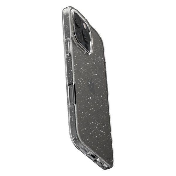 iPhone 16 Pro Spigen Liquid Crystal Glitter Cover - Gennemsigtig For Sale