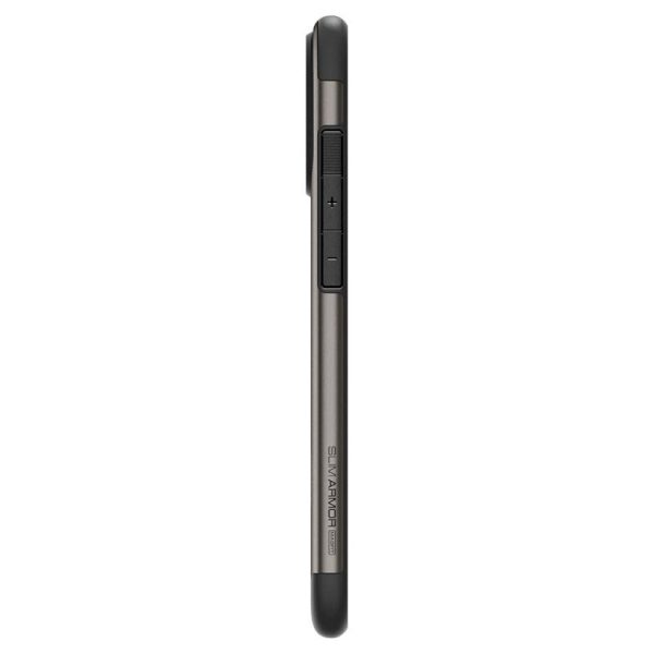 iPhone 16 Pro Spigen Slim Armor Cover m. Kickstand - MagSafe Kompatibel - Gunmetal Online