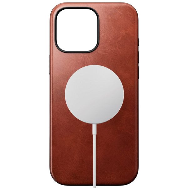 Nomad iPhone 16 Pro Modern Horween Leather Cover - MagSafe Kompatibel - Olde Dublin Online Hot Sale