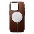 Nomad iPhone 16 Pro Modern Leather Cover - MagSafe Kompatibel - Brun Online now