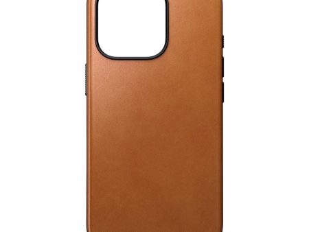 Nomad iPhone 16 Pro Modern Leather Cover - MagSafe Kompatibel - Tan Online