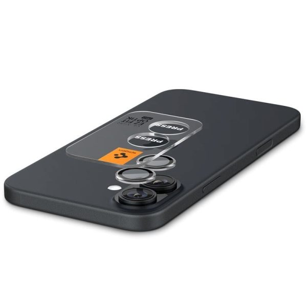 iPhone 16   16 Plus Spigen EZ Fit. tR Optik Pro Kameralinse Beskyttelsesglas - 2 stk. - Gennemsigtig on Sale