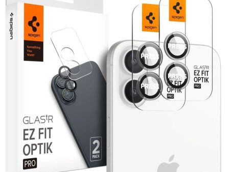 iPhone 16   16 Plus Spigen EZ Fit. tR Optik Pro Kameralinse Beskyttelsesglas - 2 stk. - Gennemsigtig on Sale