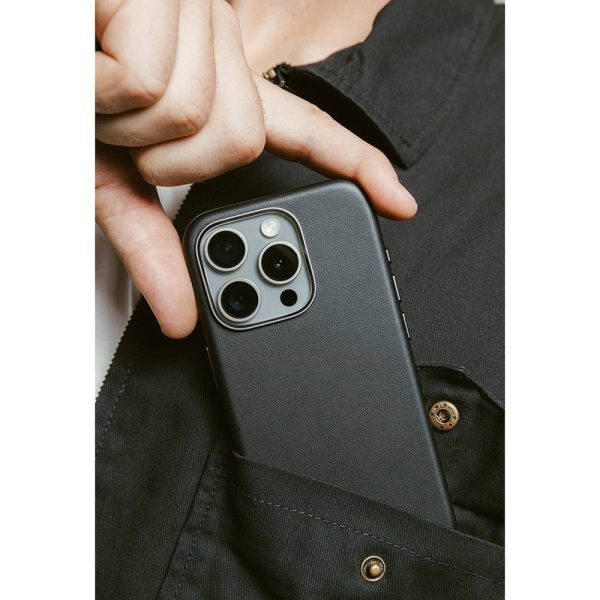 Nomad iPhone 16 Pro Traditional Leather Cover - MagSafe Kompatibel - Sort Online now