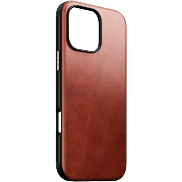 Nomad iPhone 16 Pro Modern Horween Leather Cover - MagSafe Kompatibel - Olde Dublin Online Hot Sale