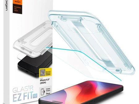 iPhone 16 Pro Spigen EZ Fit Glas.tR Skærmbeskyttelse - Case Friendly - Gennemsigtig For Cheap