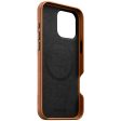 Nomad iPhone 16 Pro Traditional Leather Cover - MagSafe Kompatibel - Tan Online now