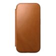 Nomad iPhone 16 Pro Modern Leather Folio Cover - MagSafe Kompatibel - Tan Online now