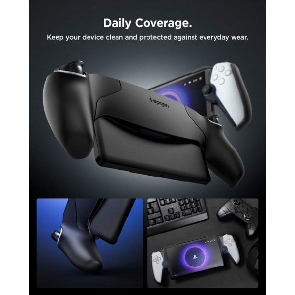 Spigen Thin Fit Cover til PlayStation Portal Remote Player - Sort Fashion