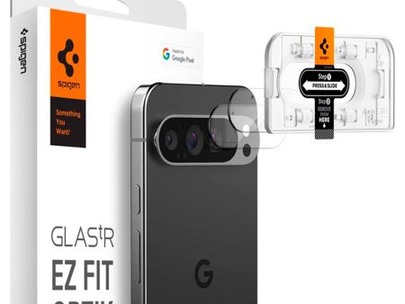 Google Pixel 9 Pro Spigen EZ Fit. tR Optik Kameralinse Beskyttelsesglas - 2 stk. - Gennemsigtig Hot on Sale