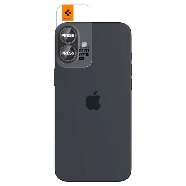 iPhone 16   16 Plus Spigen EZ Fit. tR Optik Pro Kameralinse Beskyttelsesglas - 2 stk. - Gennemsigtig on Sale