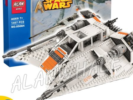 1457pcs Space Wars Snow Speeder Battle Ship Games Pilot Rebel 05084 Model Building Blocks Boys Bricks Compatible With LegoING Fashion