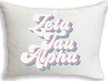 Zeta Tau Alpha Retro Throw Pillow Fashion