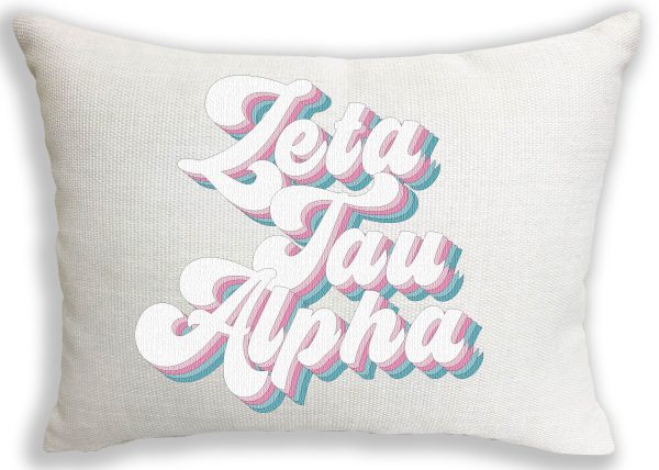 Zeta Tau Alpha Retro Throw Pillow Fashion