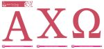 Alpha Chi Omega Jumbo Letter Decals Online now