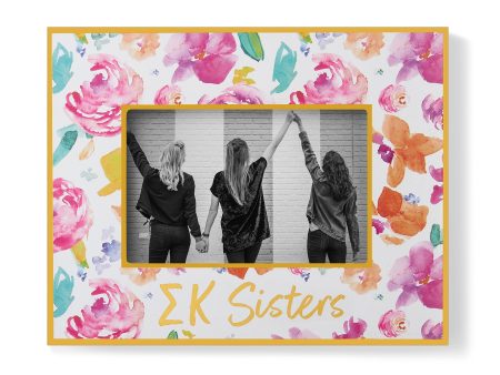 Sigma Kappa Picture Frame – Wooden Picture Frame for 4  X 6  Pictures Supply