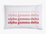 Alpha Gamma Delta Cotton Pillowcase Fashion