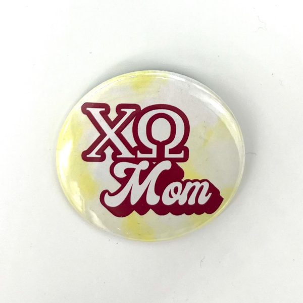 CHI OMEGA WATERCOLOR MOM BUTTON Sale