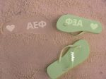 Alpha Epsilon Phi Flip Flops, With Greek Letter Cutouts Supply