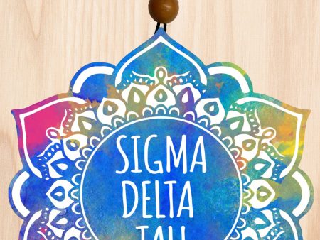 Sigma Delta Tau Mandala Air Freshener For Cheap