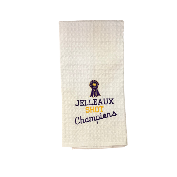 JELLEAUX SHOT CHAMPIONS TOWEL For Sale