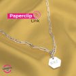 Sigma Sigma Sigma Necklace- Silver Paperclip Style with SSS Pendant Fashion