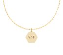 Alpha Delta Pi Paperclip Necklace with ADP Sorority Pendant on Sale