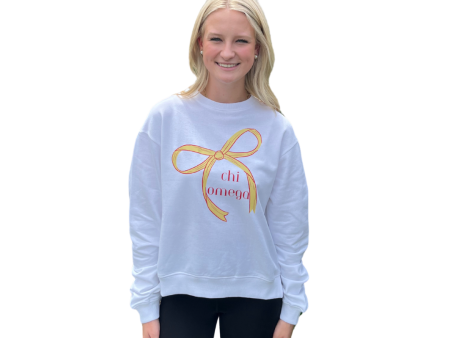 CHI OMEGA BOW SWEATSHIRT Sale