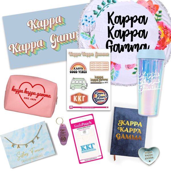 Kappa Kappa Gamma Celebrate Sisterhood Sorority Gift Box- 10 unique items Fashion