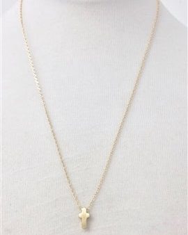 GOLD CROSS 16-18 INCH NECKLACE Online