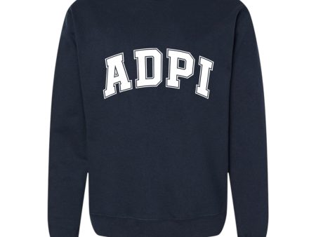 Alpha Delta Pi Sweatshirt- Crewneck Varsity Letters Design Online