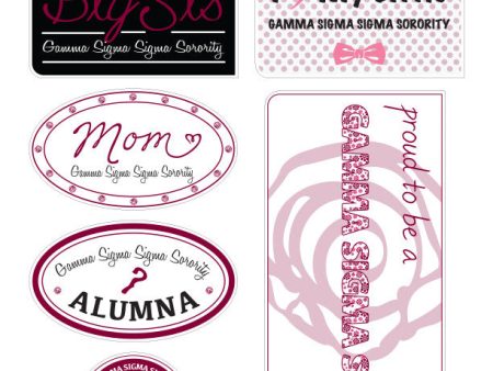 Gamma Sigma Sigma  Family Stickers For Cheap