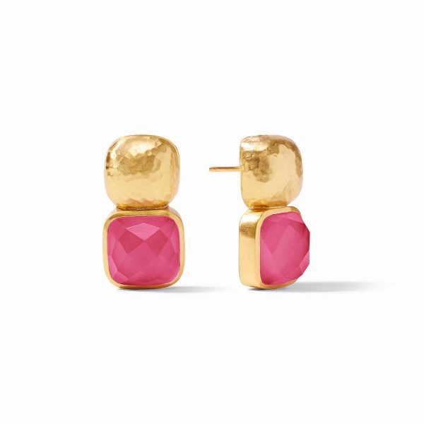 CATALINA EARRING IRIDESCENT RASPBERRY Discount