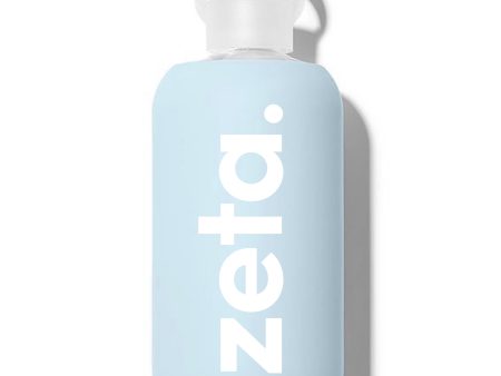 Zeta Tau Alpha Glass Water Bottle with Silicone Sleeve For Cheap