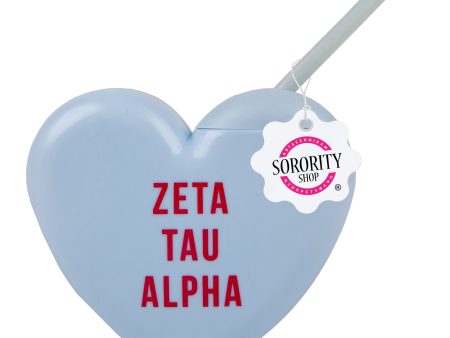 Zeta Tau Alpha Tumbler- Candy Heart Shaped Fashion