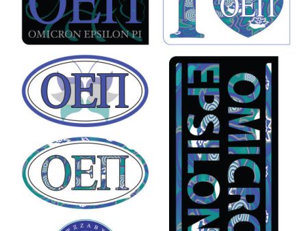 Omicron Epsilon Pi  Lifestyle Stickers For Sale