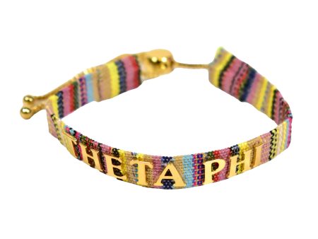 Theta Phi Alpha Woven Bracelet, Multi-Color Design Online Hot Sale