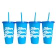 Kappa Kappa Gamma Glitter Color Changing Cup 4-Pack For Sale