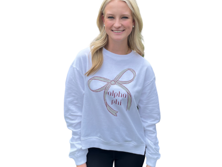 ALPHA PHI BOW SWEATSHIRT Online Hot Sale