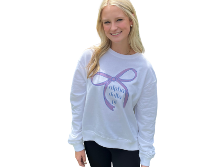 ALPHA DELTA PI BOW SWEATSHIRT Supply