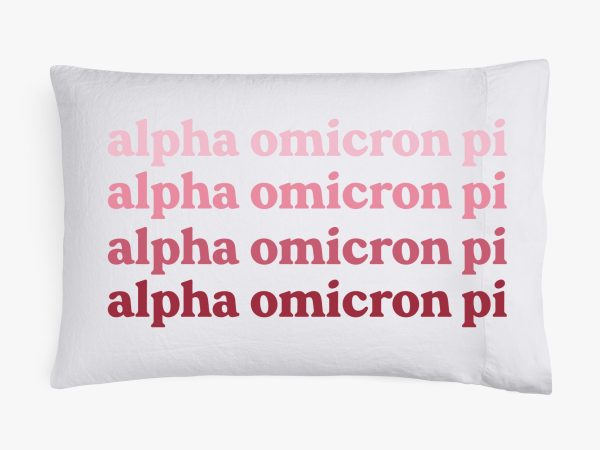 Alpha Omicron Pi Cotton Pillowcase Online Hot Sale