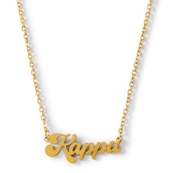 Kappa Kappa Gamma Retro Design Necklace on Sale