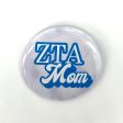 ZETA TAU ALPHA WATERCOLOR MOM BUTTON For Cheap