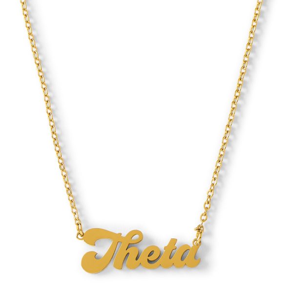 Kappa Alpha Theta Retro Design Necklace Online Hot Sale