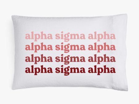 Alpha Sigma Alpha Cotton Pillowcase Online Sale