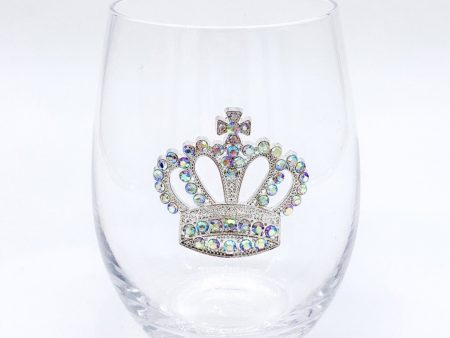 AURORA CROWN JEWELED STEMLESS WINE GLASS Online