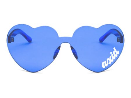 Alpha Xi Delta Sunglasses — Heart Shaped Sunglasses Printed With AXD Logo Online Sale