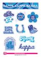 Kappa Kappa Gamma Sticker Sheet - Western Disco Design Online Hot Sale